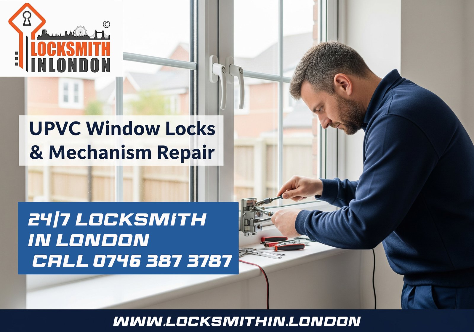 UPVC window lock repair London