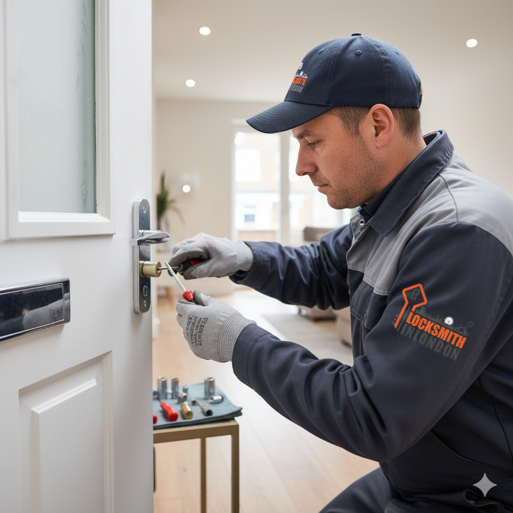 Lock change Camden locksmith installing door lock