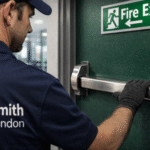 emergency exit bar installation London fire safety exit door device