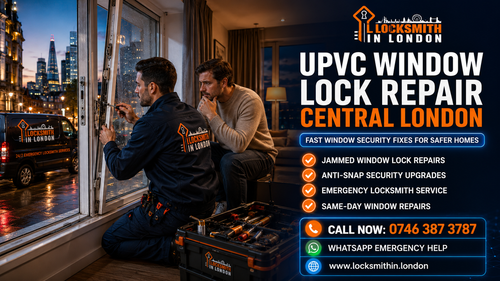 UPVC Window Lock Repair Central London