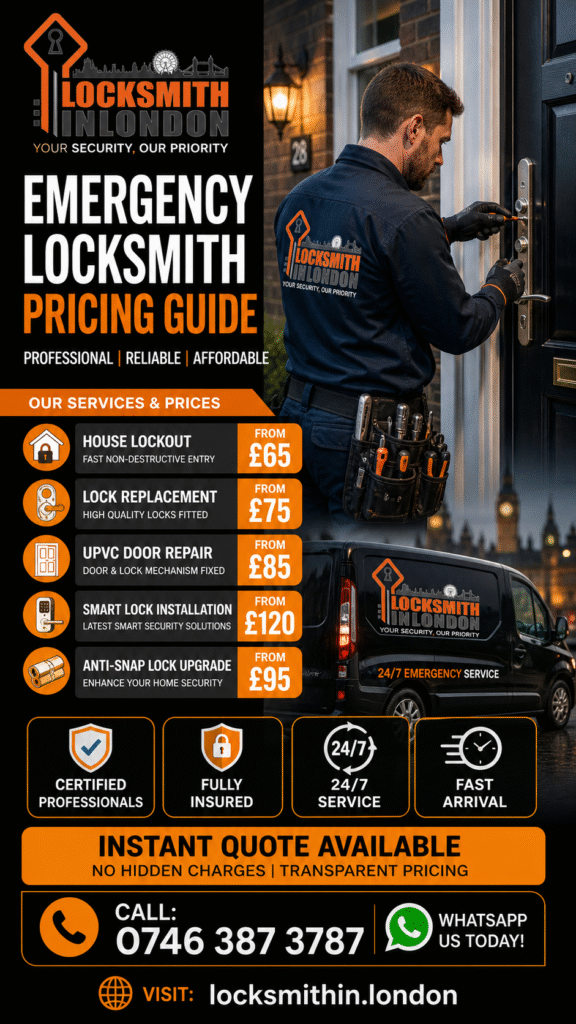 Locksmith In London Pricing