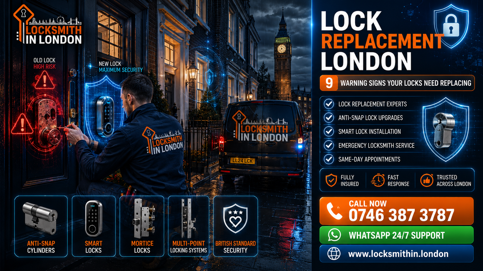 Lock replacement London