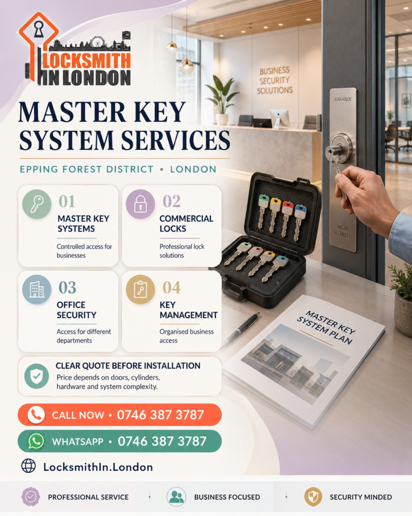 locksmith in London master key system commercial lock services www.locksmithin.london