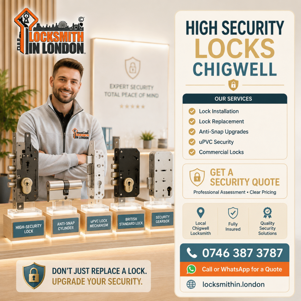 locksmith in London high-security lock services in Chigwell