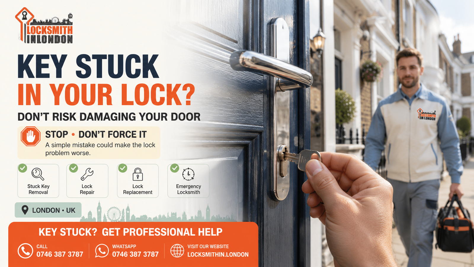 key stuck in lock London | locksmith in London | www.locksmithin.london